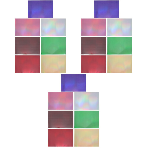 21Stk Holographische Vinyl Sheets Mit Starkem Kleber Bunt 2