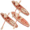5Sets Durable ABS Plastic Canoe Ornament Beige Indoor Table Decor 1
