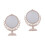 2Pcs Durable Retro Round Tabletop Makeup Mirror Assorted Color Design 5