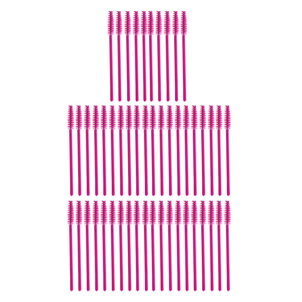 Aboofan 200Pcs Rosy Eyelash Applicators Disposable Mascara Brushes
