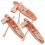 5Sets Durable ABS Plastic Canoe Ornament Beige Indoor Table Decor 3