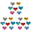 21Pièces Sequins Amour Assortis Enfants Accessoires Créatifs DIY 2