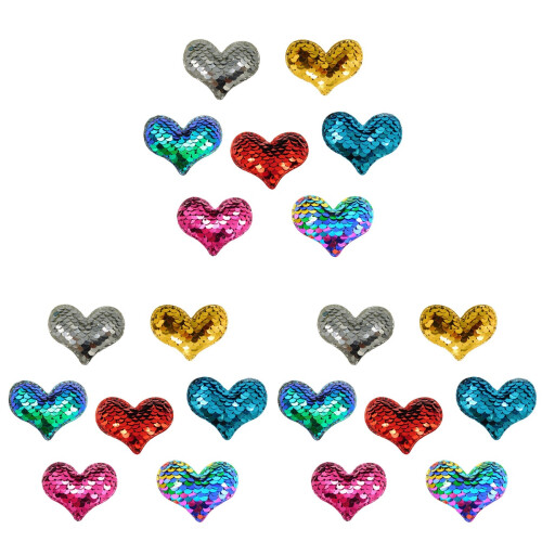 21Pièces Sequins Amour Assortis Enfants Accessoires Créatifs DIY 1