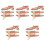 5Sets Durable ABS Plastic Canoe Ornament Beige Indoor Table Decor 5