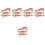 5Sets Durable ABS Plastic Canoe Ornament Beige Indoor Table Decor 6