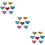 21Pièces Sequins Amour Assortis Enfants Accessoires Créatifs DIY 9