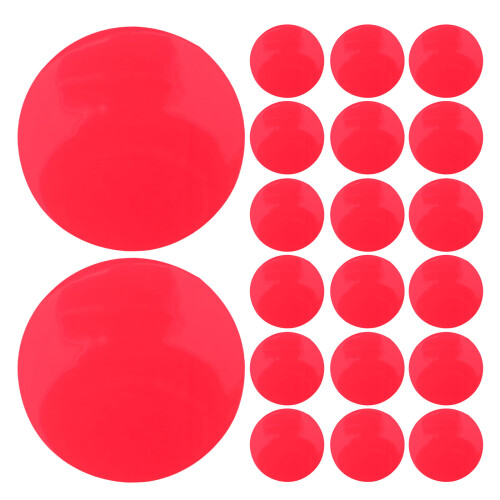 20Pcs Red Translucent Pet Light Gel Sheets for Lamp Color Change