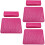 3Pièces Coussin PU Cuir Rosé Pour Salon Et Déco 6