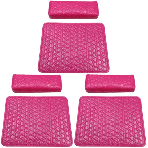 3Pièces Coussin PU Cuir Rosé Pour Salon Et Déco 1