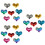 21Pièces Sequins Amour Assortis Enfants Accessoires Créatifs DIY 7