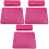 3Pièces Coussin PU Cuir Rosé Pour Salon Et Déco 3