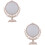 2Pcs Durable Retro Round Tabletop Makeup Mirror Assorted Color Design 7