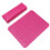 3Pièces Coussin PU Cuir Rosé Pour Salon Et Déco 10