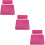 3Pièces Coussin PU Cuir Rosé Pour Salon Et Déco 9