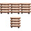 8 Pcs Plant Support Cake Bottom Household Wood 3
