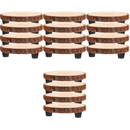8 Pcs Plant Support Cake Bottom Household Wood 2