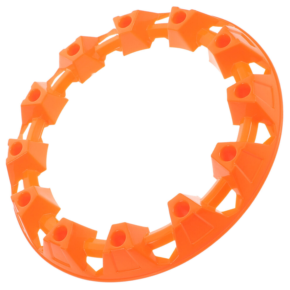 3Pcs Atv Rim Protector 10Inch Plastic Wheel Hub Cover Durable Orange 3631600004227