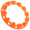 3Pcs Orange Atv Rim Protector 10Inch Plastic Wheel Hub Cover Durable 2