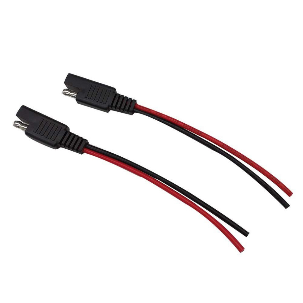 2Pcs Sae Power Extension Cable 18Awg 10Cm With Sae Connector For Solar Battery And Automotive Use 9044945250664