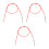 3Pièces Câble Électrique Rouge Haute Durable 4