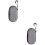 2Pcs Travel Electronics Organizer Hard Eva Grey Cord and Tuner Case 8