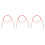 3Pièces Câble Électrique Rouge Haute Durable 3
