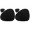 2Sets Black PU Cup Mats Non-Slip Insulation Pad Decorative Home Dining 2