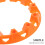 3Pcs Orange Atv Rim Protector 10Inch Plastic Wheel Hub Cover Durable 8