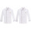 2Pcs White Chef Coats Casual Loose Proof Kitchen Workwear 2
