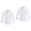 2Pcs White Chef Coats Casual Loose Proof Kitchen Workwear 4