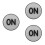 3Pcs Professional On/off Button for Craps Table Assorted Colors 7