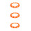 3Pcs Orange Atv Rim Protector 10Inch Plastic Wheel Hub Cover Durable 7