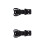 2Pcs Black Steel Twists Latch Mount Lock for Cases and Boxes 5