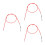 3Pièces Câble Électrique Rouge Haute Durable 5