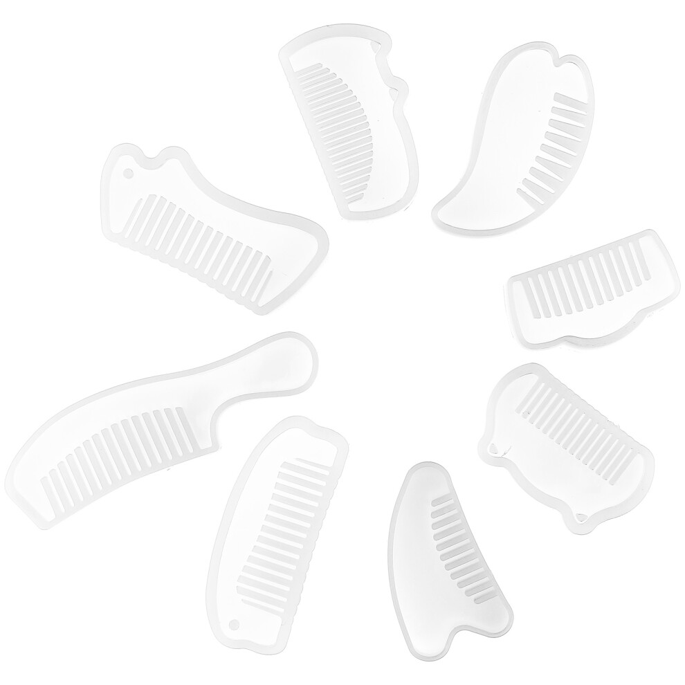 Happyyami 32Pcs Reusable White Silicone Mold For Diy Comb Making Flexible Tools