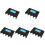5Pcs Multi-Hole Black Rubber Cue Organizer Self-Adhesive Cue Rack 4