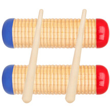 10Sets Wooden Rhythm Shakers Durable Handheld Percussion Musical Tools