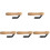 5Pcs Chocolate Steamer Handle Wood Grip Replacement for Ironing Tools 4