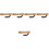 5Pcs Chocolate Steamer Handle Wood Grip Replacement for Ironing Tools 6