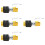 4Pcs Compact Metal Hi-Hat Clutch Golden Drum Set Accessory 7