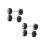 2Sets Rc Car Wheels Tires Metal Rubber Plastic DIY Replacement Set 9