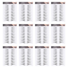 2 Count Artificial Eyebrows For Ladies Disposable Stencils Shaping