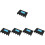 5Pcs Multi-Hole Black Rubber Cue Organizer Self-Adhesive Cue Rack 7