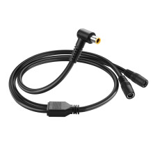 14AWG DC7909 Y Splitter Cable 90 1 to 2 DC 8mm for Solar Panel Fast Dual Charging 2Ft