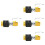 4Pcs Compact Metal Hi-Hat Clutch Golden Drum Set Accessory 6