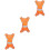 3Pcs High Visibility Reflective Vest Outdoor Protection 6