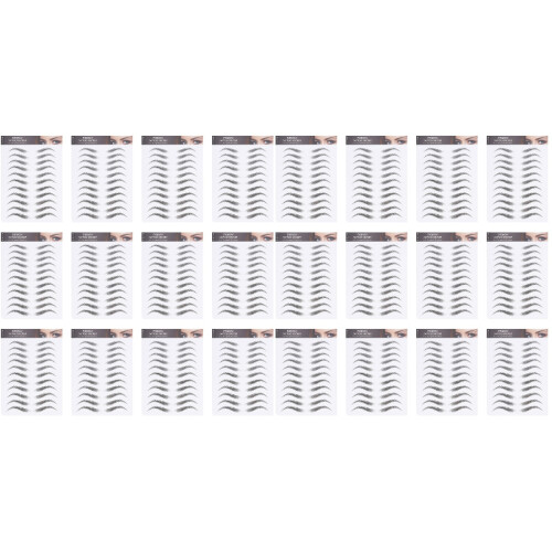 2 Count Artificial Eyebrows For Ladies Disposable Stencils Shaping 1