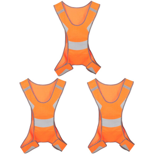 3Pcs High Visibility Reflective Vest Outdoor Protection 2