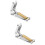 2Pièces Dispositif Rideau Lent Piano Argent Clavier 9