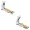 2Pièces Dispositif Rideau Lent Piano Argent Clavier 8
